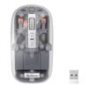 Mouse Bluetooth*/ RF, multidispositivo con batería recargable 800 / 1200 / 1600 / 2400 DPI, transparente